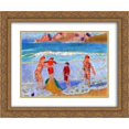 thumbnail image 1 of Maurice Denis 2x Matted 24x20 Gold Ornate Framed Art Print 'Sand Castle', 1 of 2