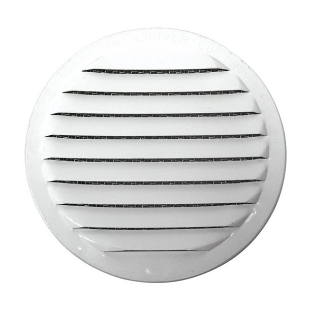 Maurice Franklin Louver 4 in. W X 4 in. L Gloss White Aluminum Mini ...