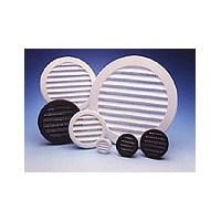 Maurice Franklin PLW-100 Round Screen Louver, 2 in W x 1/2 in H, 1.5 sq-in, Polypropylene