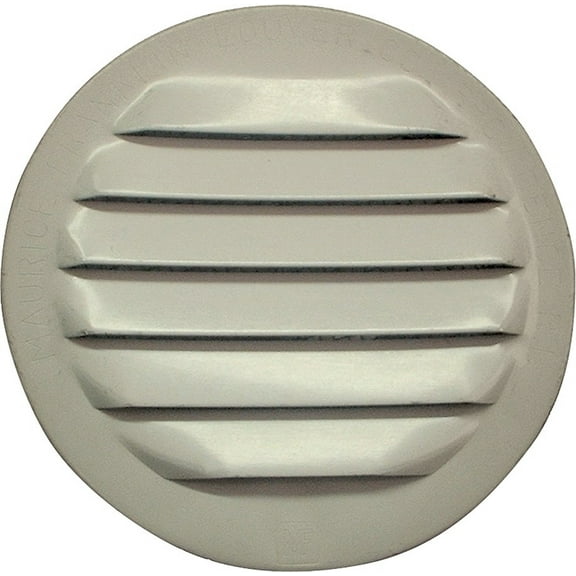 Maurice Franklin RLW-100 2.5" Aluminum Round Circular Louvers, 2-1/2", White Finish