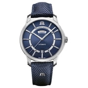 Maurice Lacroix Pontos Automatic Stainless Steel Blue Dial Blue Nylon Strap Day/Date Mens Watch PT6358-SS004-431-4