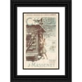 thumbnail image 1 of Maurice Leloir 13x18 Black Ornate Wood Framed Double Matted Museum Art Print Titled - Cicada (1904), 1 of 5