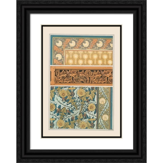 Maurice Pillard Verneuil 14x18 Black Ornate Wood Framed Double Matted Museum Art Print Titled - Dandelion 2 (1896)
