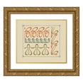 thumbnail image 1 of Maurice Pillard Verneuil 17x15 Gold Ornate Wood Frame and Double Matted Museum Art Print Titled - Abstract Design Based on Curvilinear Shapes (1900), 1 of 4