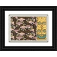 thumbnail image 1 of Maurice Pillard Verneuil 18x14 Black Ornate Wood Framed Double Matted Museum Art Print Titled - Birds and Glycines, Hanging. Lizards and Ivy, Border. (1897), 1 of 5