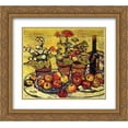 thumbnail image 1 of Maurice Prendergast 2x Matted 22x20 Gold Ornate Framed Art Print 'Fruit and Flowers', 1 of 2