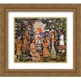 thumbnail image 1 of Maurice Prendergast 2x Matted 22x20 Gold Ornate Framed Art Print 'Ladies in a Seaside Arbor', 1 of 2
