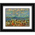 thumbnail image 1 of Maurice Prendergast 2x Matted 24x20 Black Ornate Framed Art Print 'Crescent Beach (also known as Crescent Beach, St. Malo)', 1 of 2