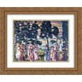 thumbnail image 1 of Maurice Prendergast 2x Matted 24x20 Gold Ornate Framed Art Print 'The Sunday Scene', 1 of 2