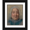thumbnail image 1 of Maurice-Quentin de La Tour 15x18 Black Ornate Wood Framed Double Matted Museum Art Print Titled - Portrait of Messeigneur Ventimille Du Luc, Archbishop of Paris, 1 of 5