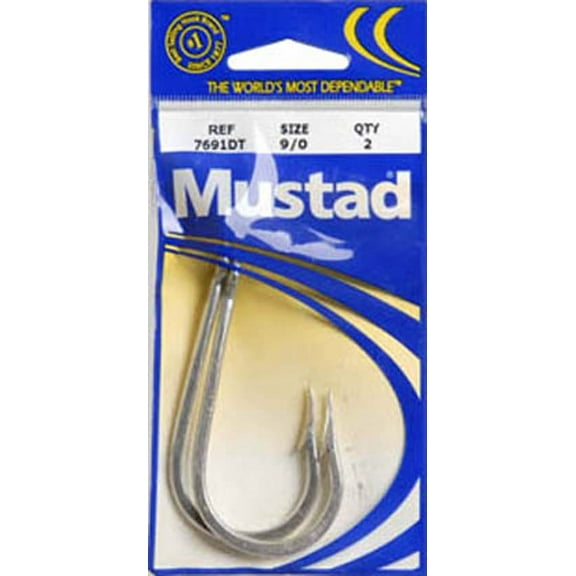 Mustad Stainless Steel Tuna Hook 9/0 for Saltwater Fishing