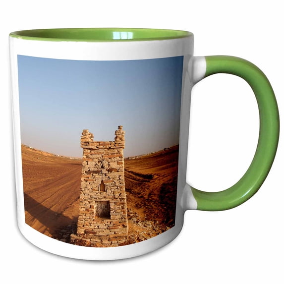 3drose, Mauritania, Adrar, Chinguetti, Path-af27 Apa0019 - Aldo Pavan, 11oz Two-tone Green Mug