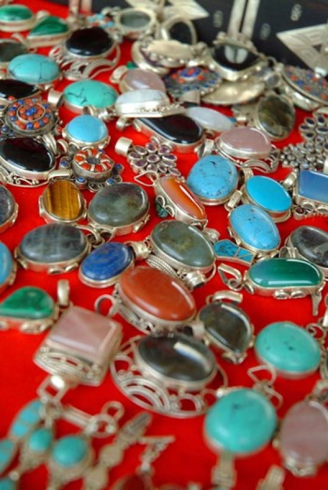 Mauritania Adrar Chinguetti Stones and jewellery Canvas Art - Aldo Pavan DanitaDelimont (24 x 35)