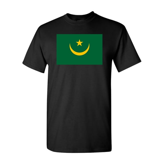 Mauritania Country Flag Adult DT T-Shirt Tee
