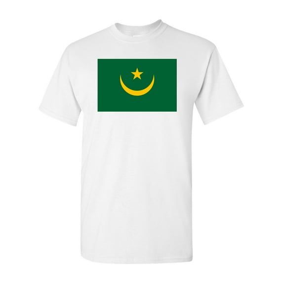 Mauritania Country Flag Adult DT T-Shirt Tee
