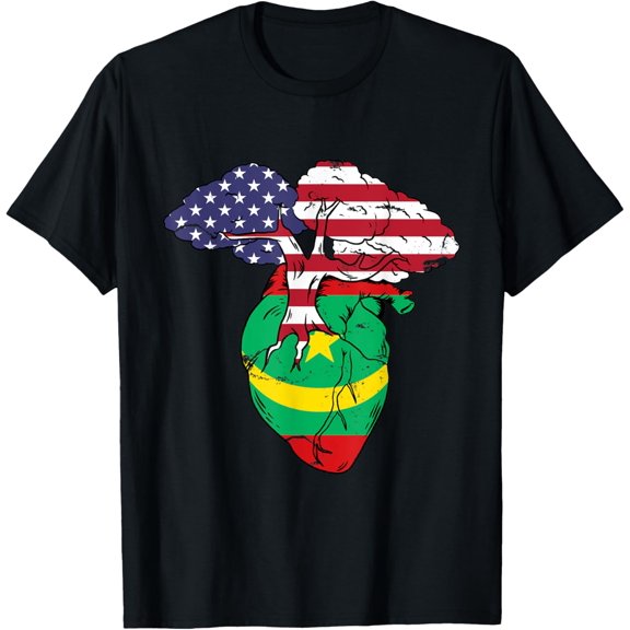 Mauritania Flag Mauritanian Mauritania Pride Heart T-Shirt
