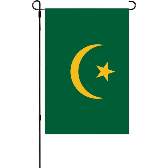 Mauritania Garden Flag Double Sided Africa Flags with Vivid Color for Yard Lawn Garden Decor, Home Decorative Flags Bannert for House Sign Outside Decorations