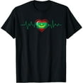 thumbnail image 1 of Mauritanian Heartbeat Mauritania Flag Mens Womens Kids T-Shirt, 1 of 4