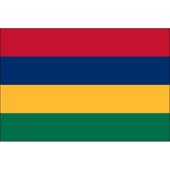 Mauritius 2' x 3' Indoor Polyester Flag