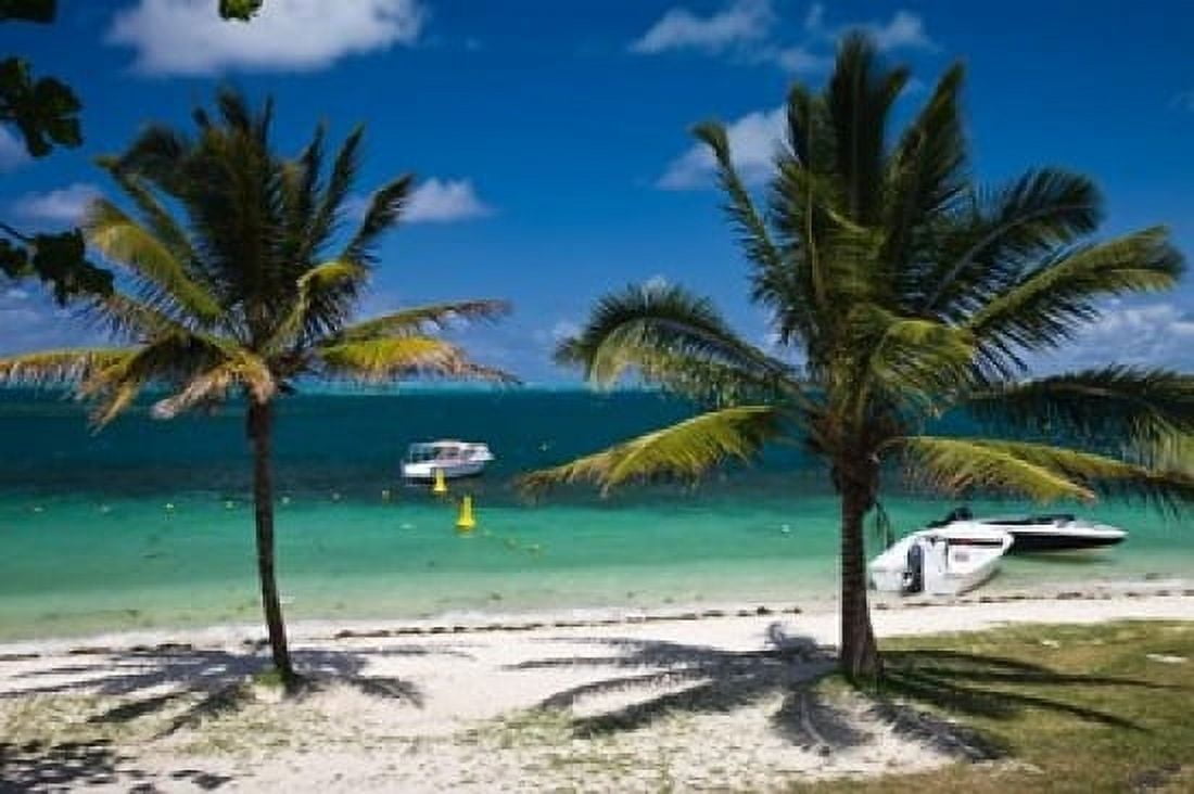 Mauritius Belle Mare East Coast beachfront Canvas Art - Walter Bibikow DanitaDelimont (19 x 12)