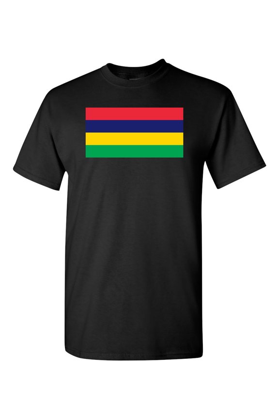 Mauritius Country Flag Adult DT T-Shirt Tee