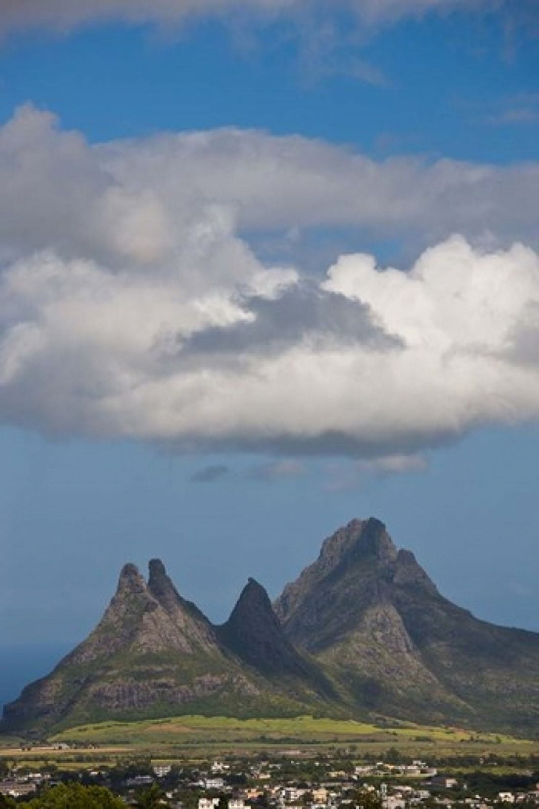 Mauritius Curepipe Mountains from Trou aux Cerfs Canvas Art - Walter Bibikow DanitaDelimont (18 x 24)