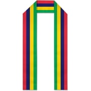 Mauritius Flag Graduation Stole Graduate Shawl Sash Scraf Gift For Abroad Student International Study Square