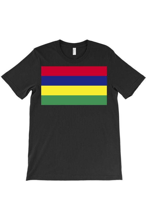 Mauritius Flag, Simple Bold National Pride Graphic Design G19836 Unisex T-Shirt, Up to Size 5XL
