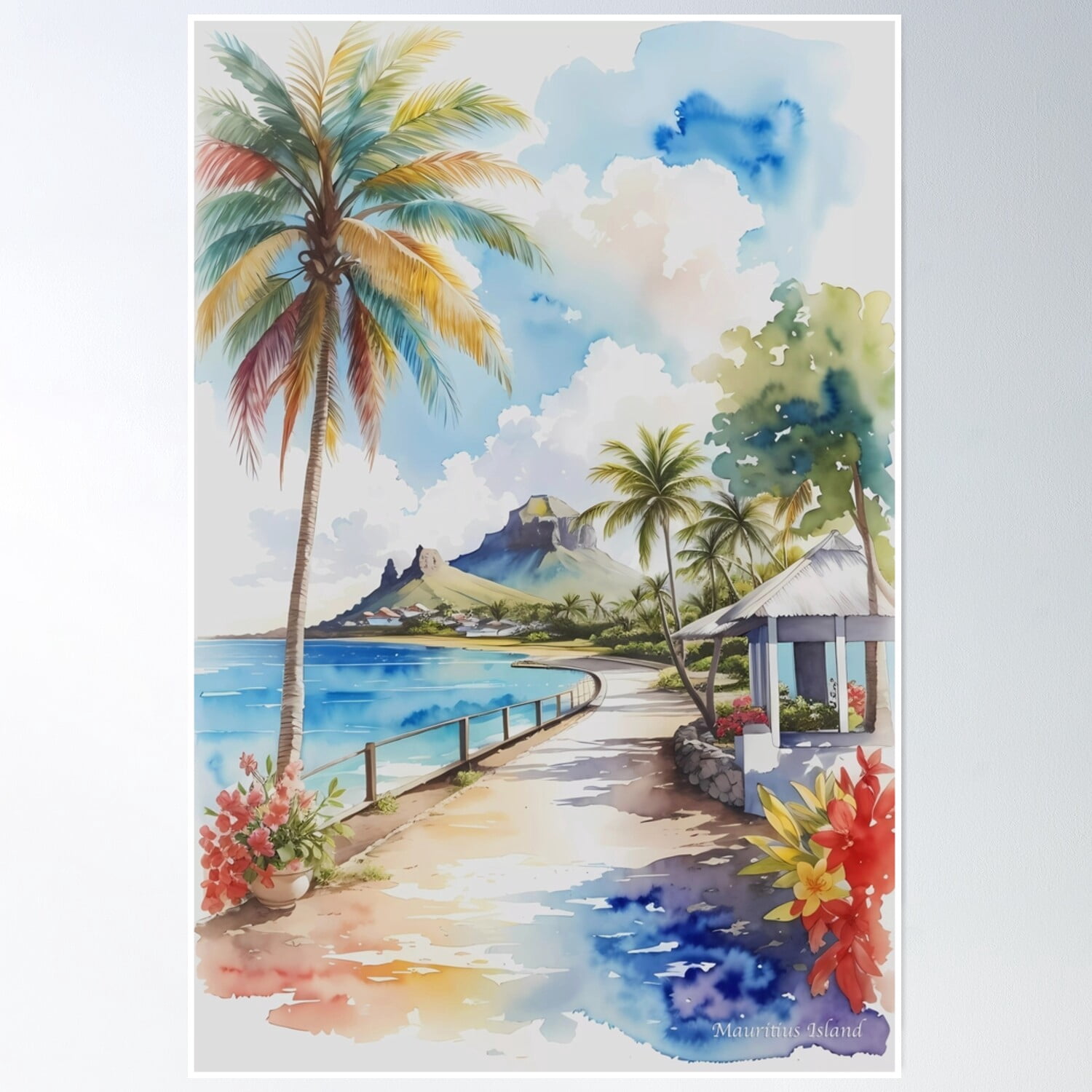 Picture of Mauritius Island: Island Getaway: Beauty Of Mauritius Poster Wall Art ...