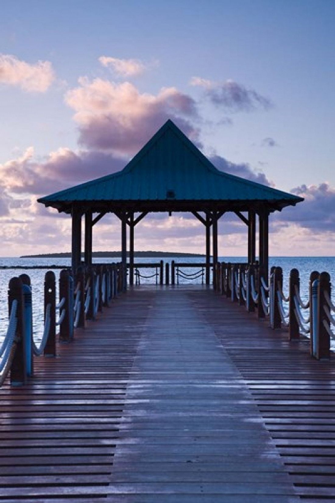 Mauritius Mahebourg waterfront pier dawn Canvas Art - Walter Bibikow DanitaDelimont (25 x 38)
