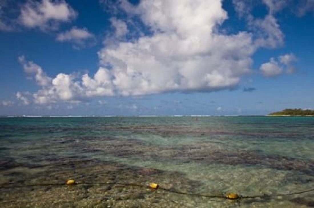 Mauritius Southern Mauritius Blue Bay oceanfront Canvas Art - Walter Bibikow DanitaDelimont (18 x 12)