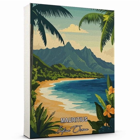 Mauritius Travel Global Destination Canvas Indian Ocean Canvas Celebrate Your Favorite Destination A Sophisticated Touch to Any Room