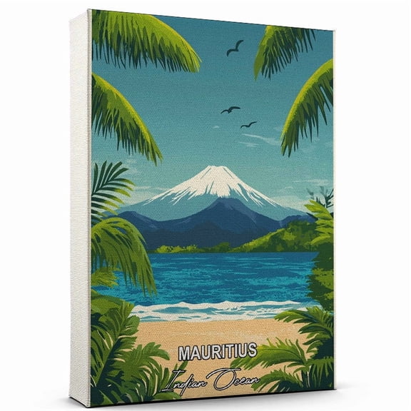 Mauritius Travel Global Destination Canvas Indian Ocean Canvas Celebrate Your Favorite Destination A Sophisticated Touch to Any Room