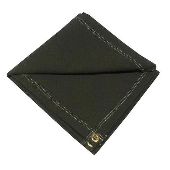 Heavy Duty Tarp, 24 in x 20 ft, 20 Mil, Olive Drab, Canvas