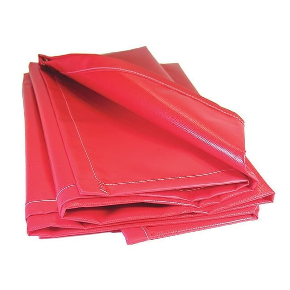 Mauritzon Tarp, Red, 20 ft L, 2.5 ft W,Vinyl SALR-02-0320