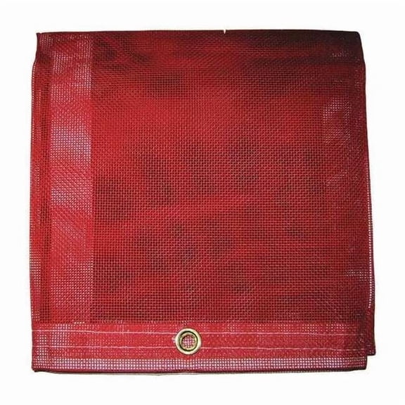 Standard Duty Tarp, 5 ft 8 in x 7 ft 8 in, 5 Mil, Red, Vinyl, Tear Resistant, UV Resistant