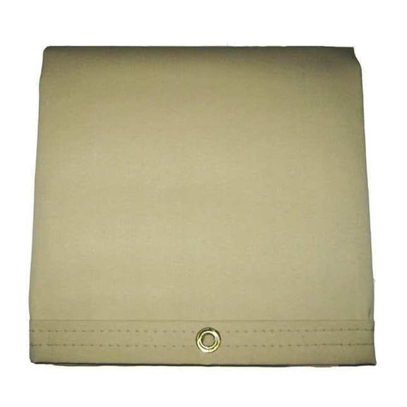 Mauritzon Heavy Duty Tarp, 7 ft 4 in x 9 ft 6 in, 20 Mil, Tan, Vinyl IHT-10-0810