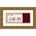 thumbnail image 1 of Mauro 18x10 Gold Ornate Wood Framed with Double Matting Museum Art Print Titled - Mauro Tranquility Panel I, 1 of 4