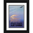 thumbnail image 1 of Maurus, E. 11x14 Black Ornate Wood Framed with Double Matting Museum Art Print Titled - Riviera Express Air Union, 1 of 4