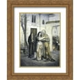 thumbnail image 1 of Maurycy Gottlieb 2x Matted 20x24 Gold Ornate Framed Art Print 'Recha welcoming her father', 1 of 2