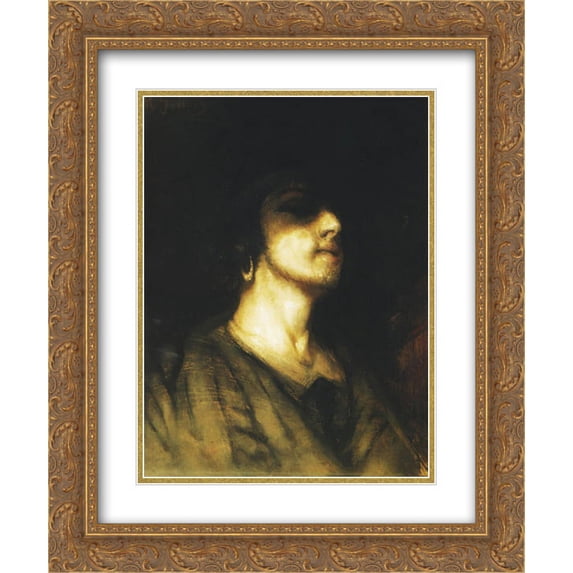 Maurycy Gottlieb 2x Matted 20x24 Gold Ornate Framed Art Print 'Self-portrait'