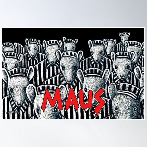 Maus Book Poster Wall Art, Modern Wall Decor For Living Room Bedroom, 8x12 UNFRAMED