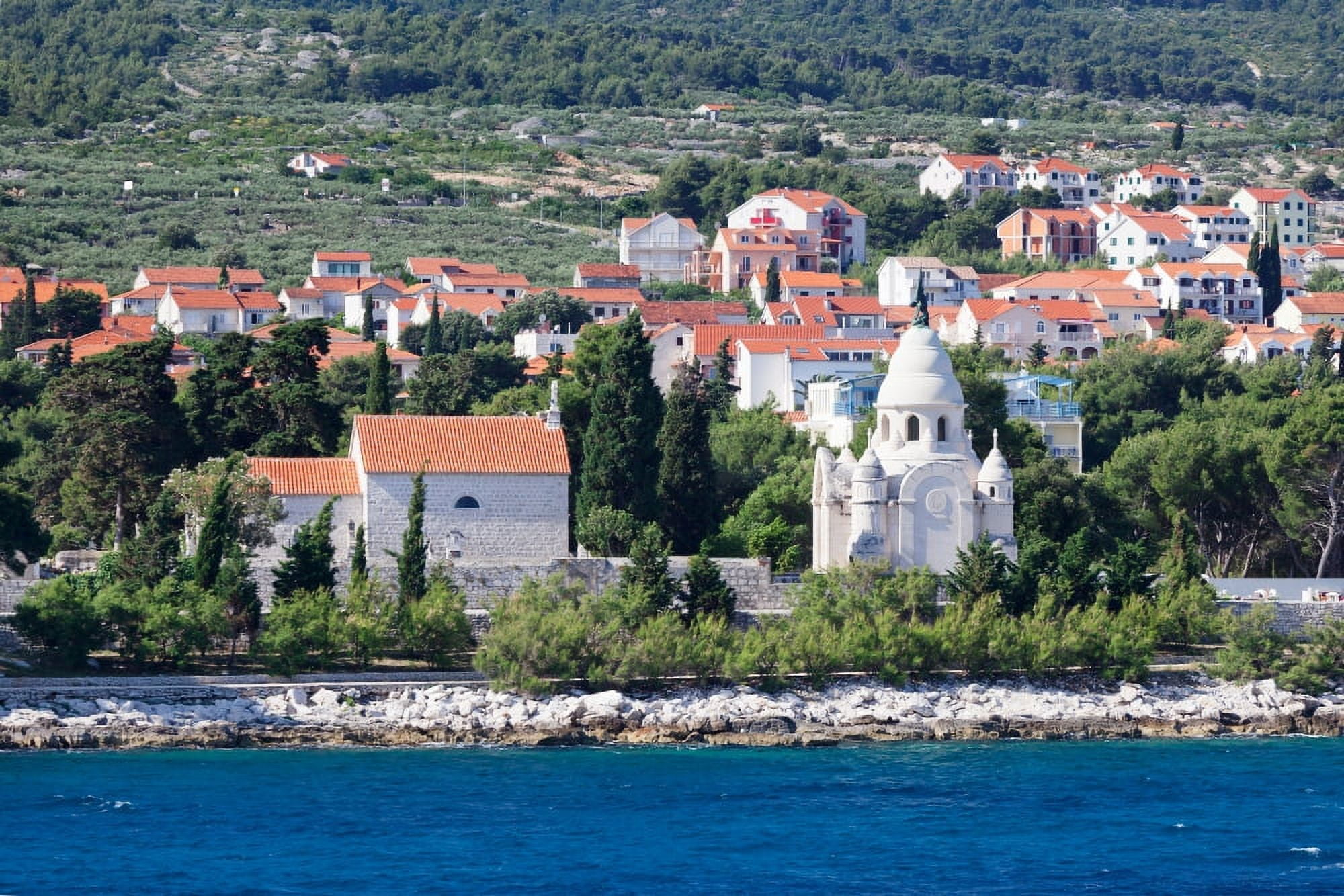 Mausoleum of the Petrinovic family in Supetar Brac Island Split-Dalmatia County Croatia Canvas Art - Panoramic Images (27 x 9)