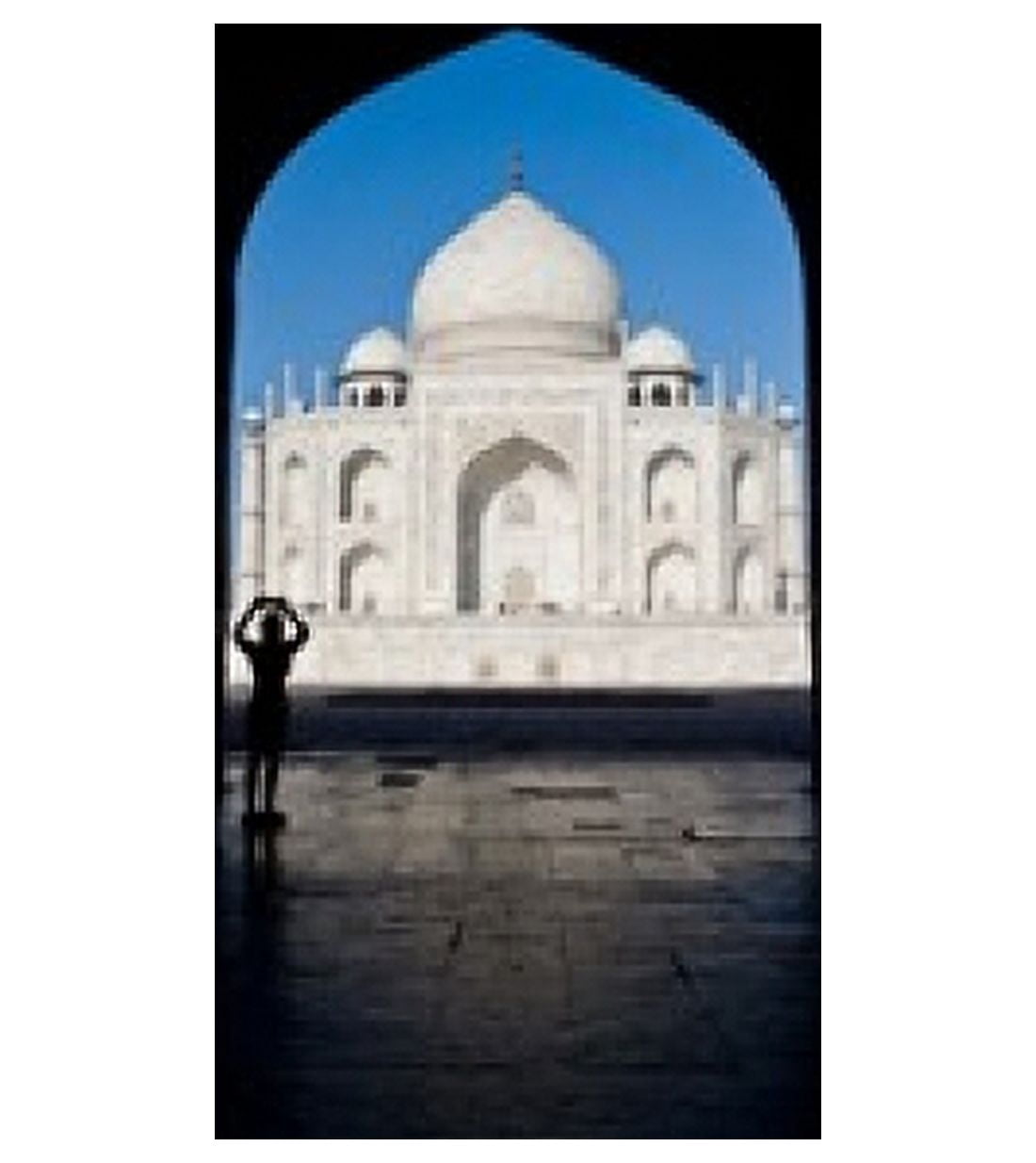 Mausoleum viewed through an arch Taj Mahal Agra Uttar Pradesh India Canvas Art - Panoramic Images (33 x 36)
