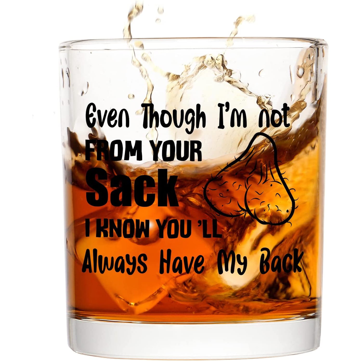 Alcohol Is A Solution - Whiskey Rocks Glass - Funny Science Teacher Gifts  for Women & Men - Fun Drinking Decor - 10.25 Oz