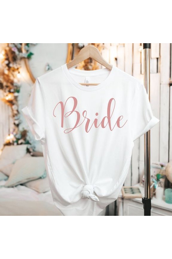 Mauve Bride Shirt, Cute Bride Shirt, Bride to Be, Engagement Shirt, Wedding Tee, Bridal Shower Gift, Unisex Jersey Short Sleeve Tee