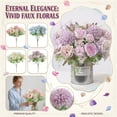 thumbnail image 1 of Mauve Faux Peony Flowers Artificial Flower Arrangement Wedding Table Decorations Home Party Decor Bridal Shower Table Centerpiece Set Pieces, 1 of 8