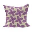 thumbnail image 1 of Mauve Fluffy Throw Pillow Cushion Cover, Big Fresh Flower Floret Buds Bouquet Motif Valentine Romance Blossoms Design Print, Decorative Square Pillow Case, 26" x 26", Yellow Violet, by Ambesonne, 1 of 5