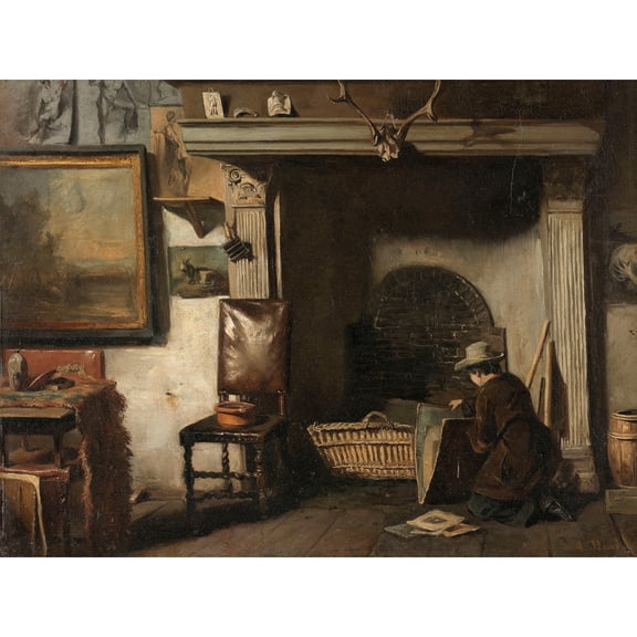 Mauve Studio Haarlem Painter Pieter Frederik Van Os Extra Large XL Wall Art Poster Print