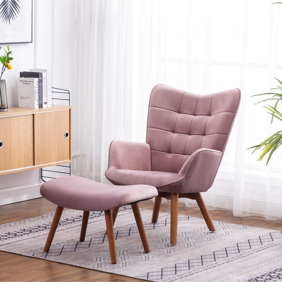 Mauve Tone - Mid - century Style - Library Corner - Quiet and Comfortable
